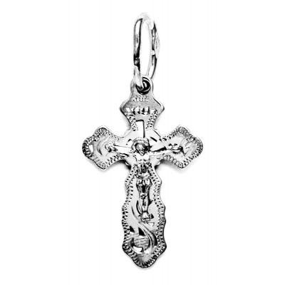 Крест православный из серебра 925 пробы фото