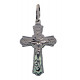 Крест православный с распятием из серебра 925 пробы