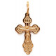 Нательный крест из коллекции "Москва златоглавая" из серебра 925 пробы