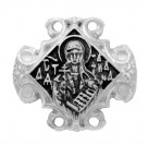 Татиана Св. / Ангел Хранитель. Православная бусина, шарм из серебра 925 пробы