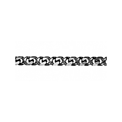 Браслет Восмерка Панцирная из серебра 925 пробы с родиевым покрытием фото