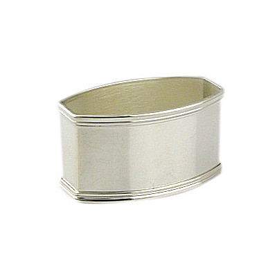 Строгое кольцо для салфеток "Георгиан" из серебра 925 пробы фото