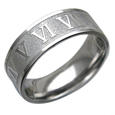 Любопытное кольцо с римскими цифрами, бижутерия фото