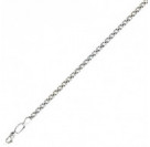 Стильный браслет из серебра 925 пробы, плетение Двойной Ромб, ширина 3 мм
