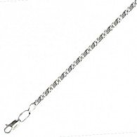 Элегантный браслет из серебра 925 пробы, плетение Улитка, ширина 3 мм фото