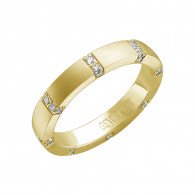 Завидное кольцо с бриллиантами из желтого золота 585 пробы фото