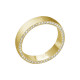 Играющее кольцо с бриллиантами из желтого золота 585 пробы