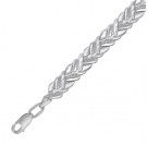 Обольстительный браслет из серебра 925 пробы цвет металла белый