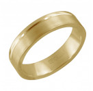 Обручальное кольцо из трубы DOLCE VITA из желтого золота 585 пробы, ширина 5 мм цвет металла желтый 6.06 гр.