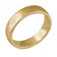 Обручальное кольцо из трубы DOLCE VITA из желтого золота 585 пробы, ширина 5 мм цвет металла желтый фото