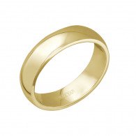 Обручальное кольцо DOLCE VITA из желтого золота 585 пробы, ширина 5 мм фото