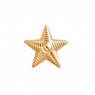 Прекрасная булавка "Звезда" из красного золота 585 пробы фото