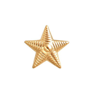 Прекрасная булавка "Звезда" из красного золота 585 пробы фото