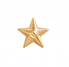 Прекрасная булавка "Звезда" из красного золота 585 пробы