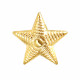 Замечательная булавка в виде звезды на погоны из желтого золота 585 пробы