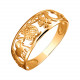 Фантастическое кольцо из красного золота 585 пробы