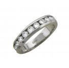 Эстетичное кольцо с бриллиантами из белого золота 585 пробы