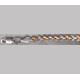 Отличный браслет из серебра 925 пробы с родиевым покрытием