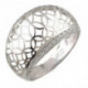 Выразительное кольцо с фианитами из серебра 925 пробы