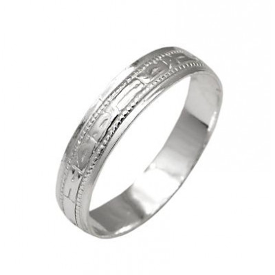 Православное кольцо "Спаси и Сохрани" из серебра 925 пробы фото
