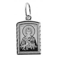Образок "Святой мученик Валерий Севастийский" из серебра 925 пробы фото