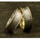 Богородичное кольцо с молитвой "Богородица дева радуйся..." из серебра 925 пробы с золотым покрытием