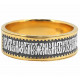 Кольцо с молитвой 37 псалом «Не остави мене Господи…» из серебра 925 пробы с золотым покрытием