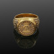 Перстень Св. Давид из серебра 925 пробы с золотым покрытием