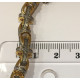 Православная цепь "Георгиевский крест" из серебра 925 пробы с чернением и золотым покрытием