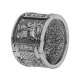 Перстень "Георгий Победоносец" из серебра 925 пробы с чернением