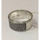 Кольцо с молитвой 90 псалом "Живый в помощи" из серебра 925 пробы с чернением