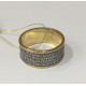 Кольцо с молитвой 90 псалом "Живый в помощи" из серебра 925 пробы с золотым покрытием