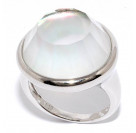 Кольцо с перламутром из серебра 925 пробы