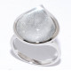 Кольцо с сусальным серебром из серебра 925 пробы цвет металла белый 5.31 гр.