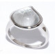 Кольцо с сусальным серебром из серебра 925 пробы
