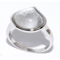 Кольцо с сусальным серебром из серебра 925 пробы фото