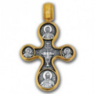 "Этимасия. Восемь святых". Крест из серебра 925 пробы с позолотой и чернением