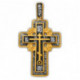 "Голгофский крест". Крест из серебра 925 пробы с позолотой и чернением