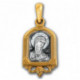 "Божия Матерь «Скоропослушница»". Образок из серебра 925 пробы с позолотой и чернением