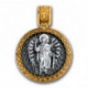 «Ангел Хранитель. Молитва». Образок из серебра 925 пробы с позолотой и чернением