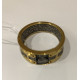 Величание Св. Николаю Чудотворцу. Кольцо-перстень с молитвой из серебра 925 пробы с позолотой и чернением