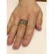Перстень "Георгий Победоносец" из серебра 925 пробы с позолотой и чернением