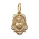 Образок "Казанская Богородица" с фианитами из серебра 925 пробы с золотым покрытием