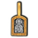 Образок "Святитель Спиридон Тримифунтский" из серебра 925 пробы с позолотой и чернением
