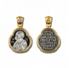 "Феодоровская икона Божией Матери". Образок из серебра 925 пробы с позолотой и чернением