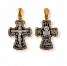 Икона Божией Матери "Знамение".  Православный крест с распятием из серебра 925 пробы с позолотой и чернением