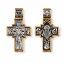 Икона Божией Матери «Знамение». Православный крест с распятием из серебра 925 пробы с позолотой и чернением