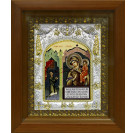 Икона освященная "Нечаянная Радость, икона Божией Матери", в киоте 20x24 см