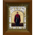 Икона освященная "Нерушимая Стена икона Божией Матери", 14x18 см, в деревянном киоте 20x24 см