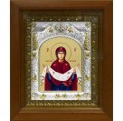 Икона освященная "Покров, икона Божией Матери", в киоте 20x24 см арт.171663